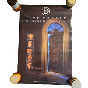 Deep Purple The House Of Blue Light 24x36 Album Promo Poster Vintage 1987 Rock